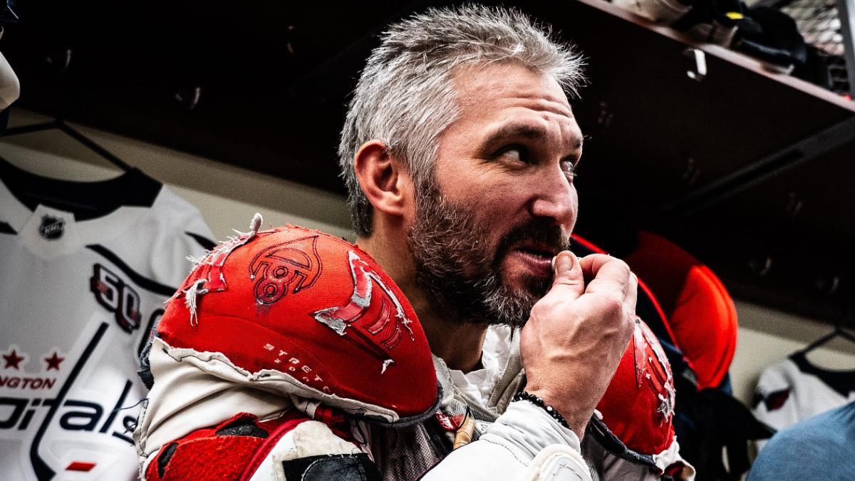 Ovechkin, en el vestuario de los 'Caps'