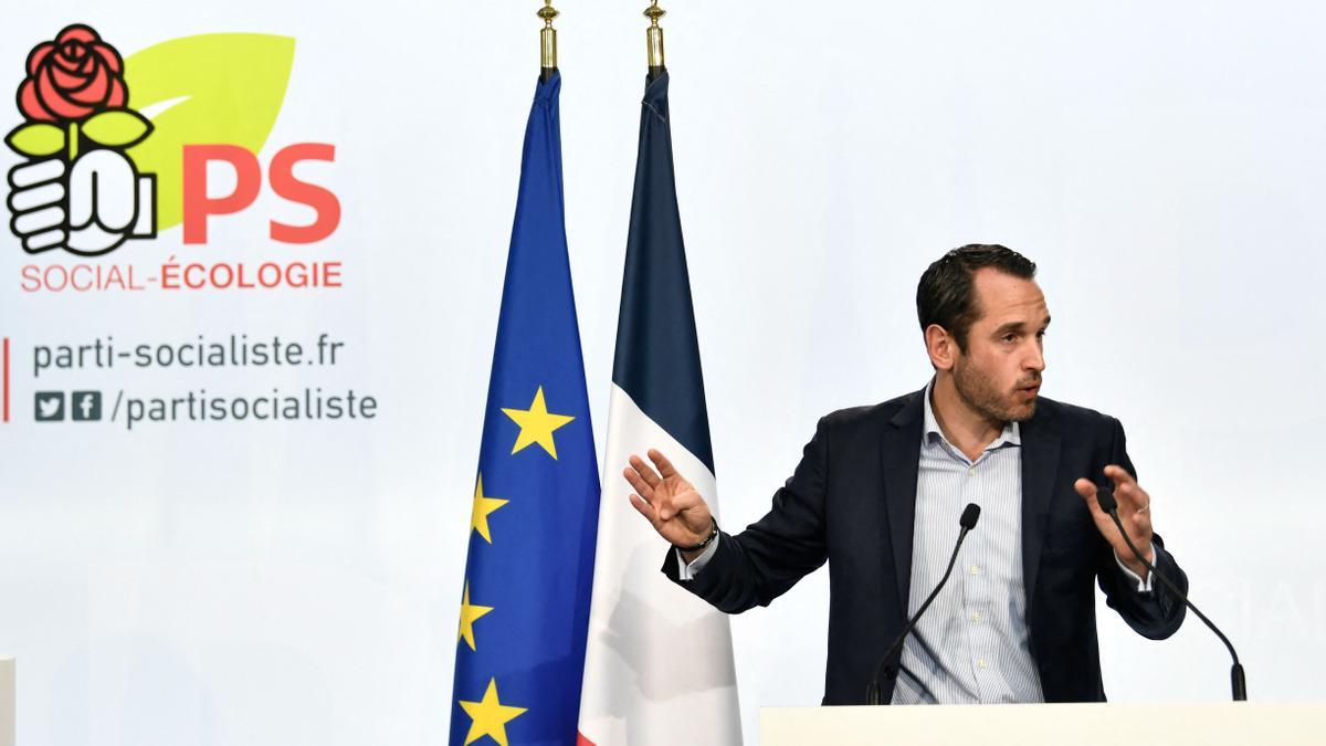 El negociador del Partido Socialista, Pierre Jouvet, durante el Consejo Nacional celebrado este jueves en París.