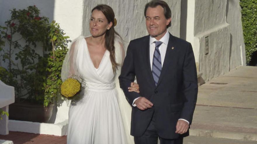 Artur Mas con su hija Patricia.