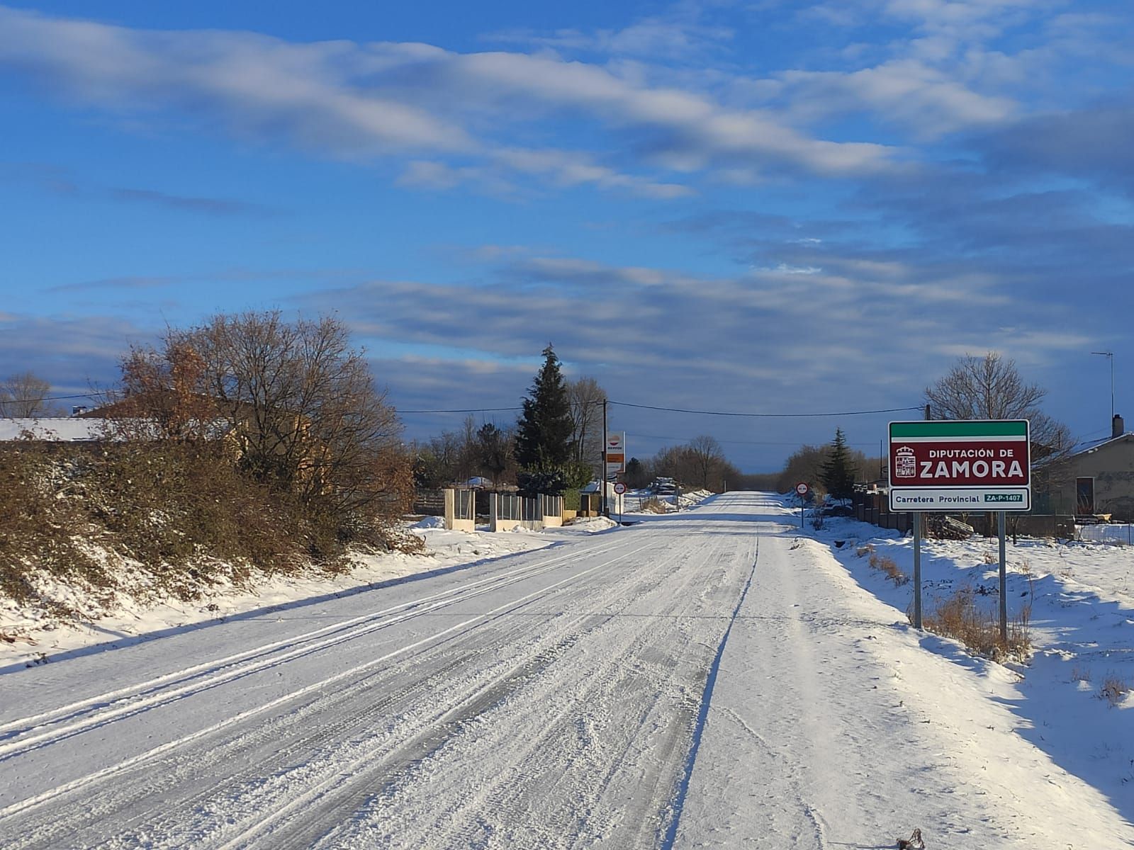 La nieve del temporal Filomena llega a Aliste