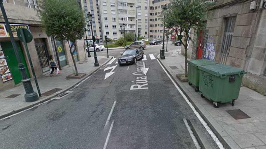 La calle Cervantes, acceso a Vigo desde la AP-9 // Google Street View