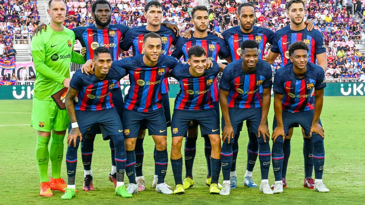 El Barça en el partido de pretemporada ante el Inter de Miami