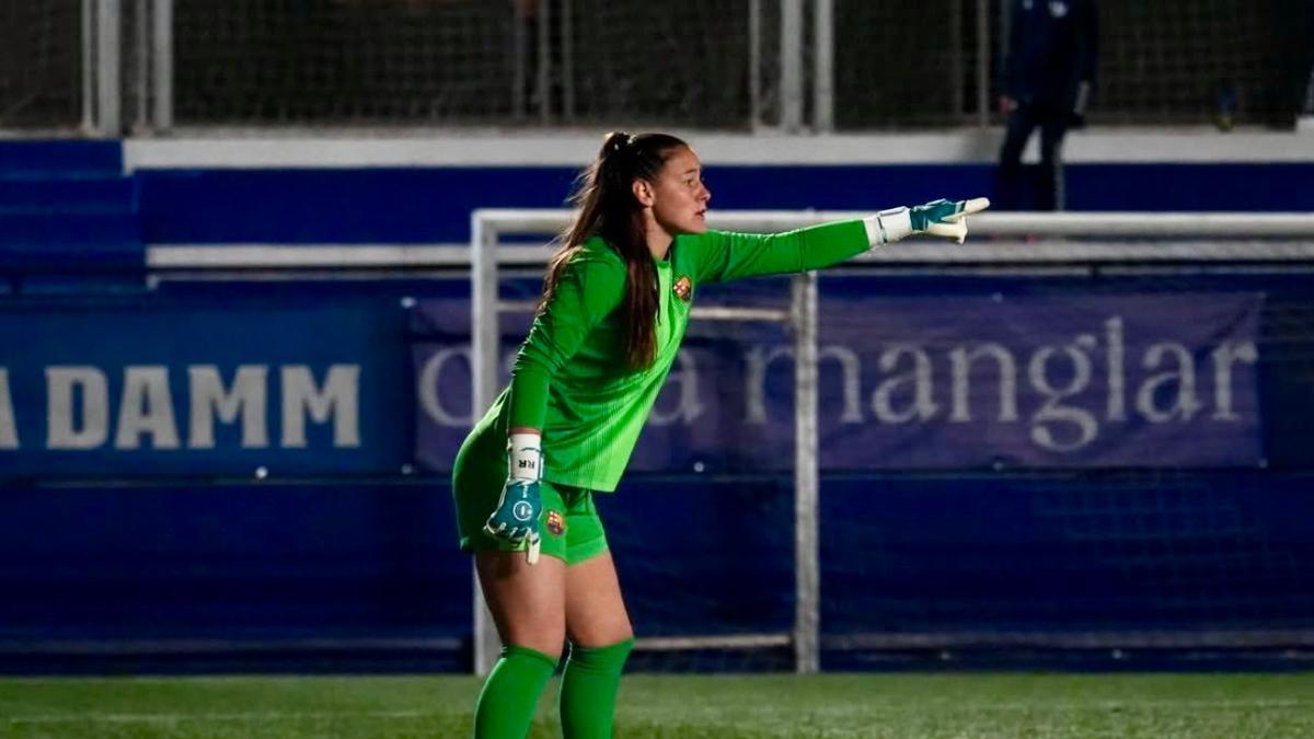 Rocío Romano, guardameta del Barça B