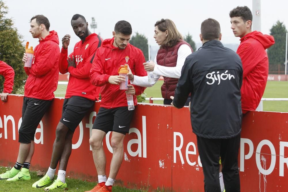 Entrenamiento del Sporting