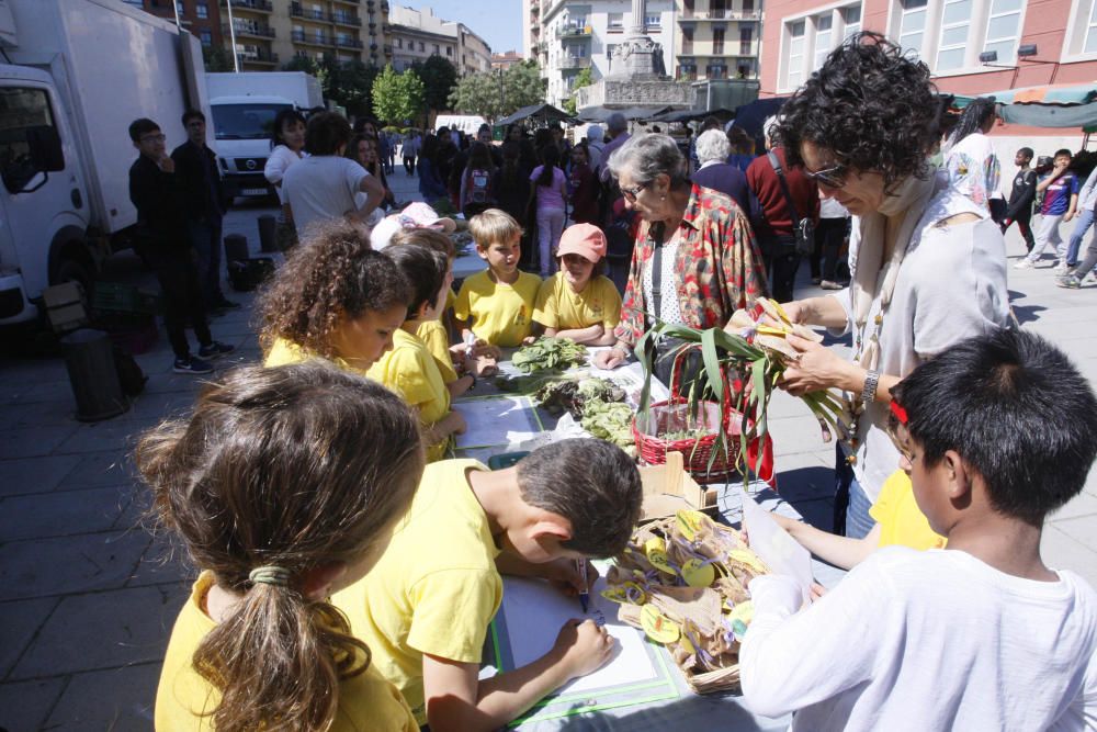 Uns 300 infants fan de paradistes per un dia al Mercat del Lleó