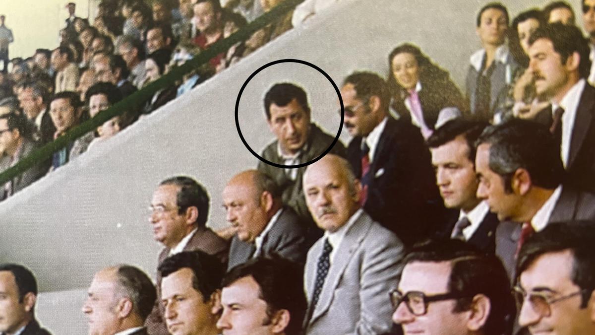 José Julián Gutiérrez Ulecia, durante el acto de inauguración del estadio Príncipe Felipe.