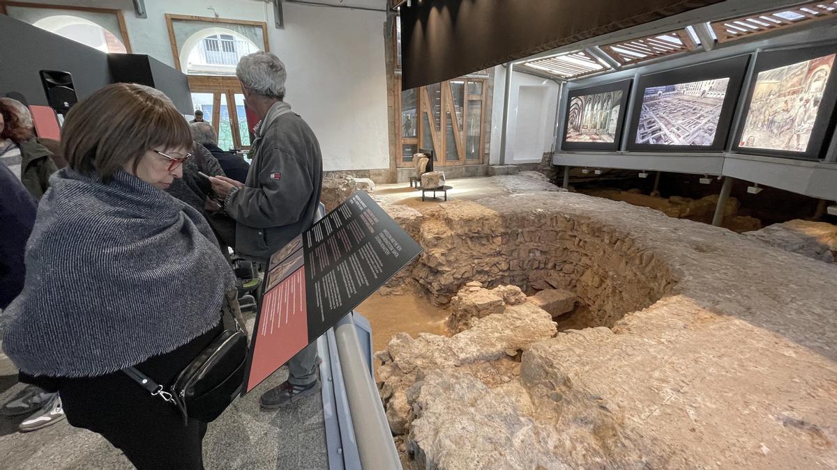 Inauguración de la reforma del espacio museizádo del Mercat de Santa Caterina del MUHBA, con restos del antiguo convento