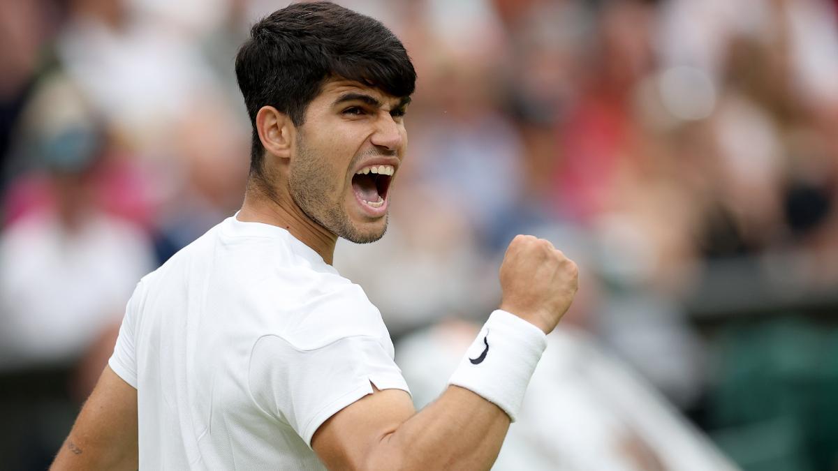 Carlos Alcaraz, en el duelo ante Frances Tiafoe