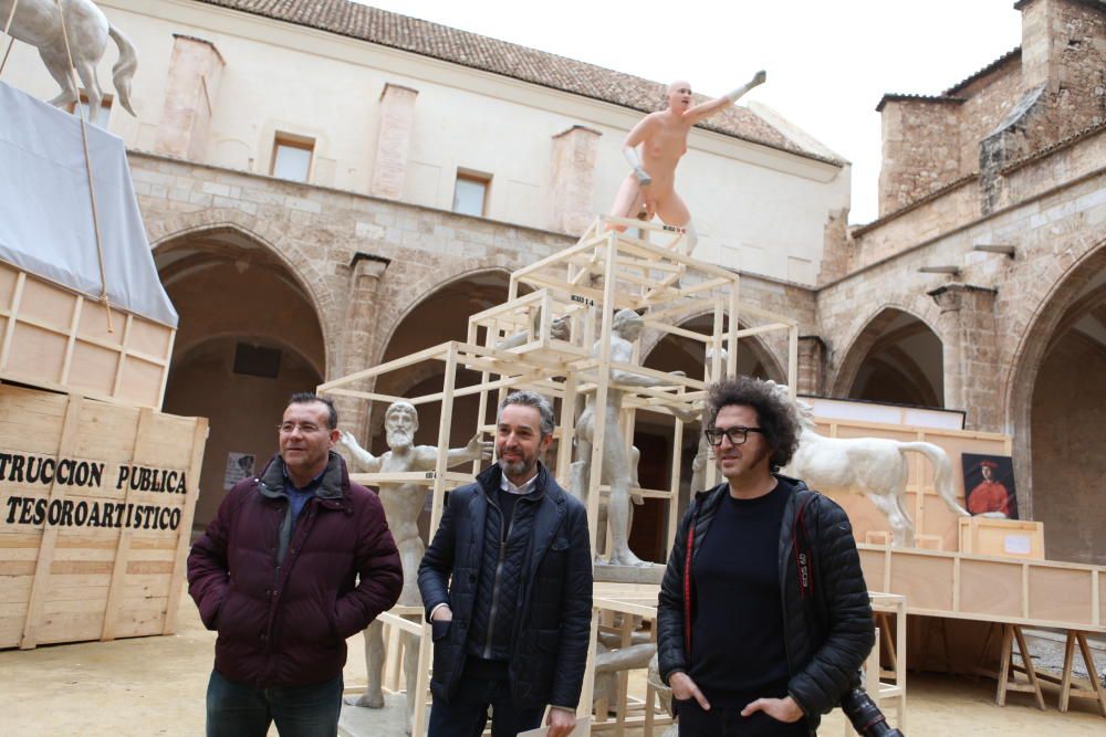 El Centro del Carmen acoge la primera falla plantada íntegramente.