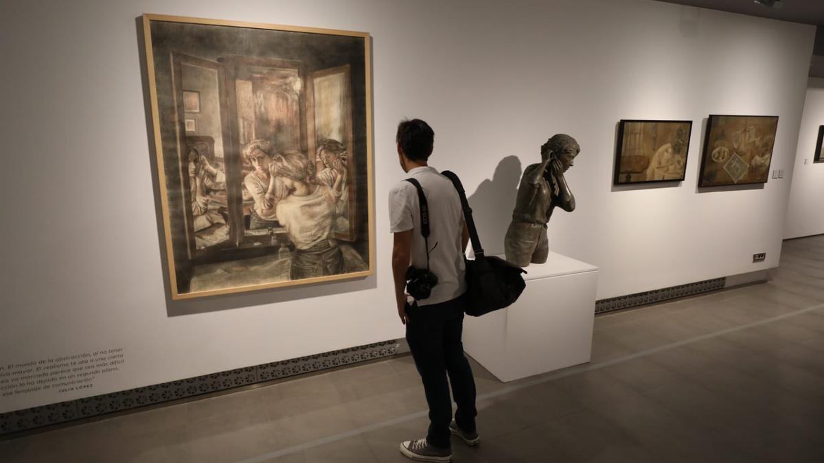 Una de las obras de Julio López que forma parte de la exposición.
