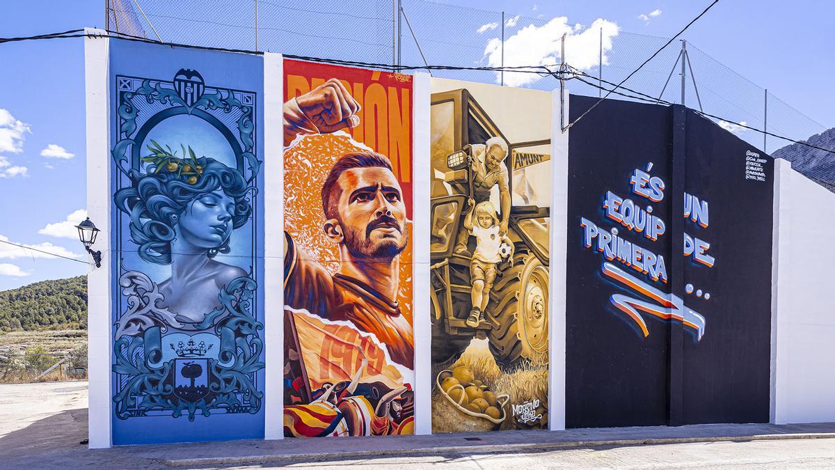 Imagen del mural de Beniatjar