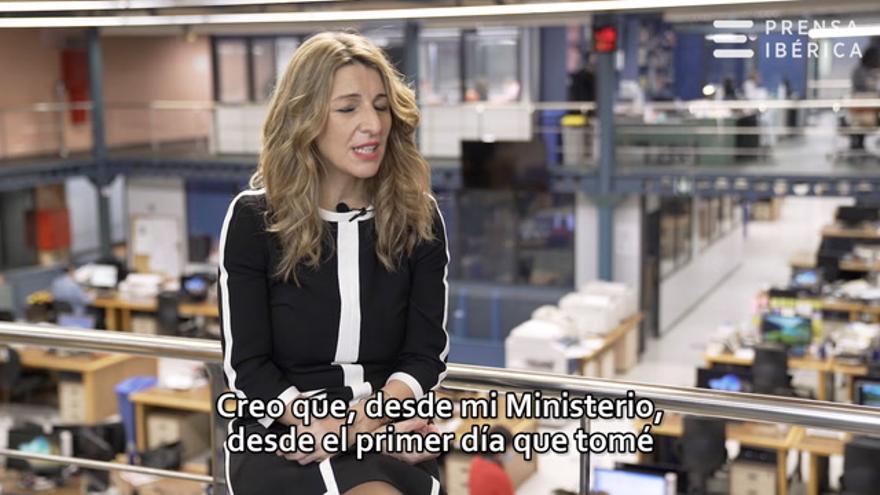 Yolanda Díaz: "Derogaremos la primera parte de la reforma laboral este 2021"