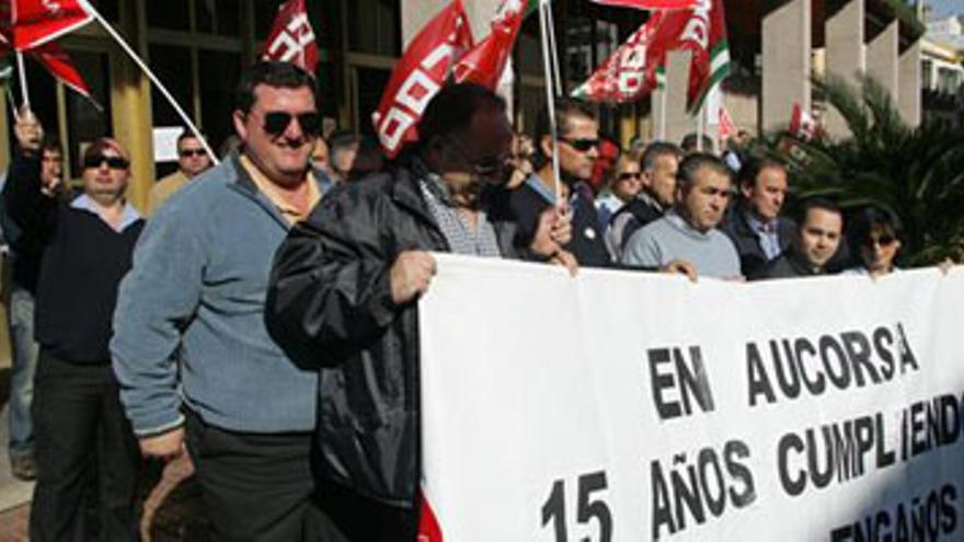 Los trabajadores de Aucorsa pararán el próximo lunes de 5 a 10 horas