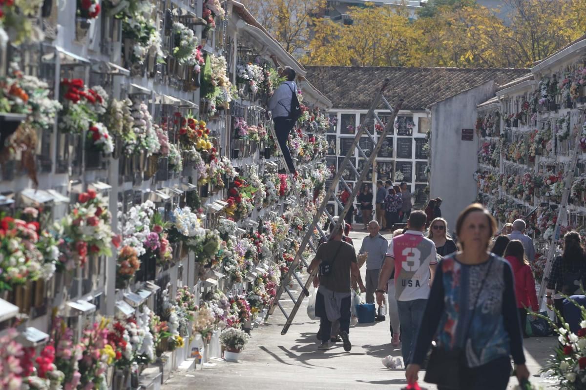 Los cordobeses acuden a los cementerios en la festividad de Todos los Santos