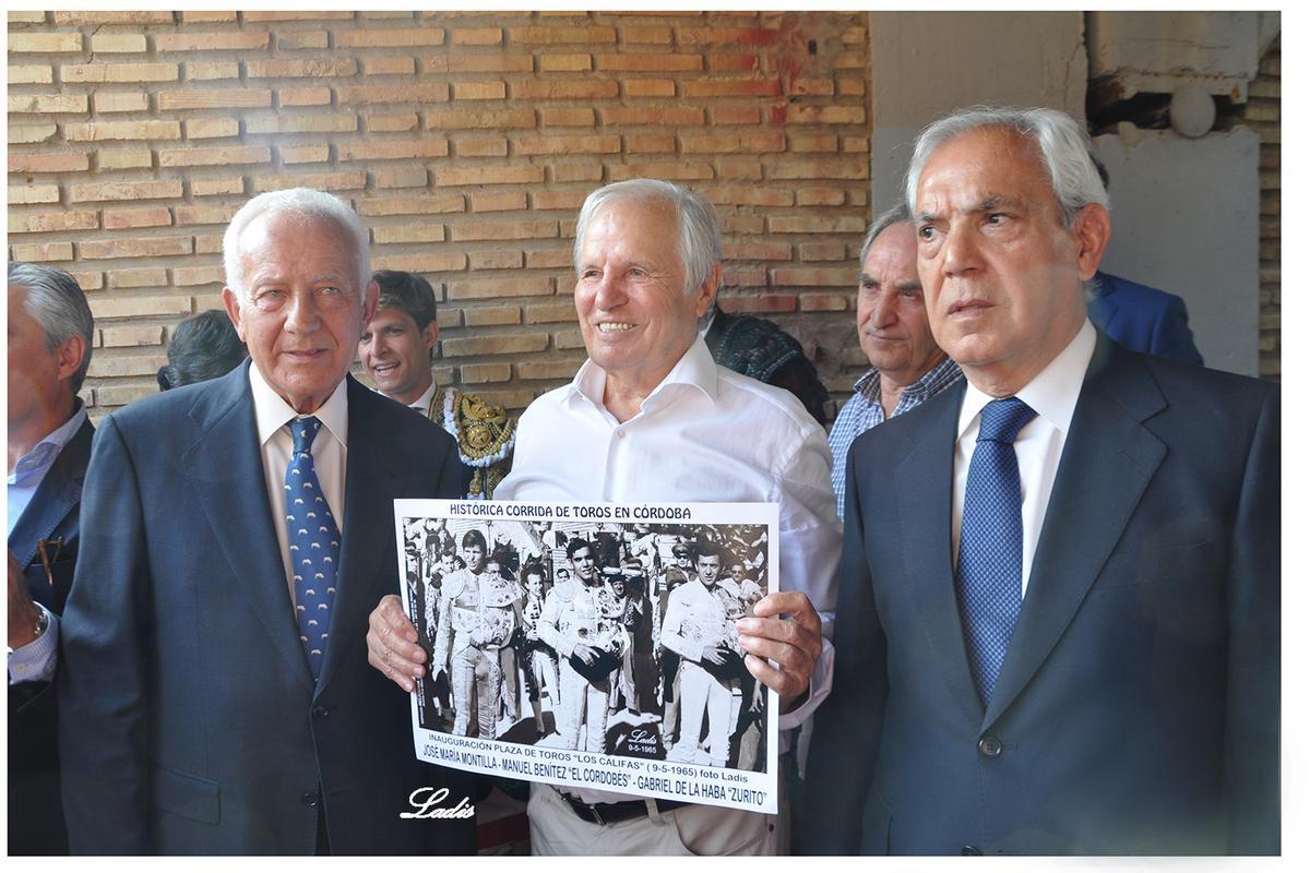 Montilla, El Cordobés y Zurito, en la celebración del 50 aniversario de Los Califas