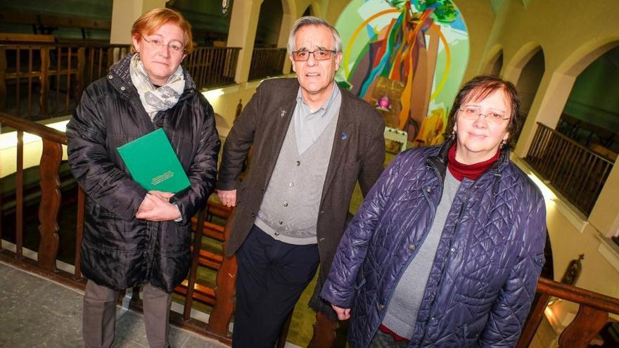 Àngela Blanch, Josep Taberner i Leonora Coromina.