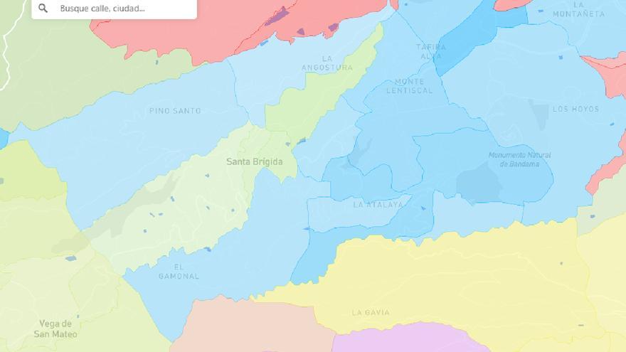 Así han votado los residentes en Santa Brígida en cada barrio y cada calle