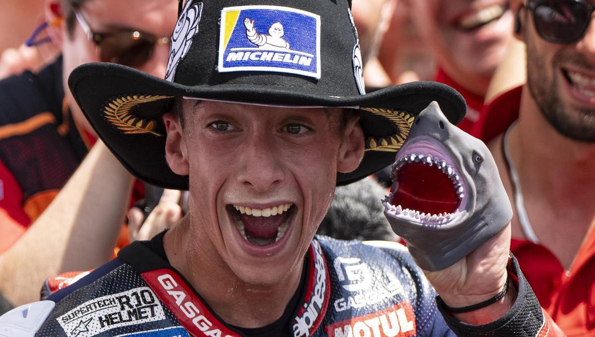 Pedro Acosta (KTM), el 'tiburón de Mazarrón', ha logrado, hoy, el mejor crono en Balatón Park.