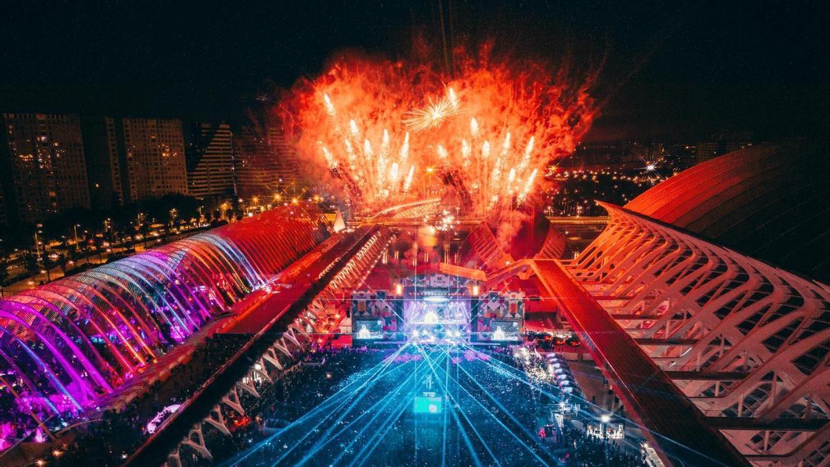 Fuegos artificiales en la última edición del Bigsound celebrada en Valencia.