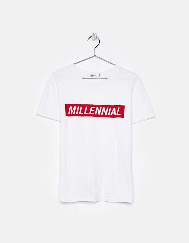 Camiseta 'millenial' de Bershka