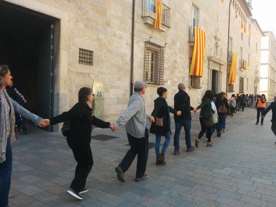 Protesta dels treballadors de la Generalitat a Girona