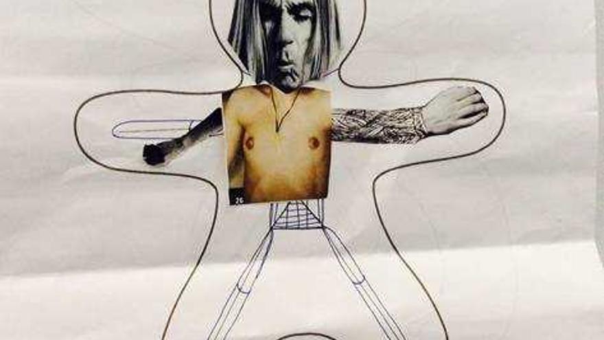 Uno de los personajes creados, con rostro de Iggy Pop.