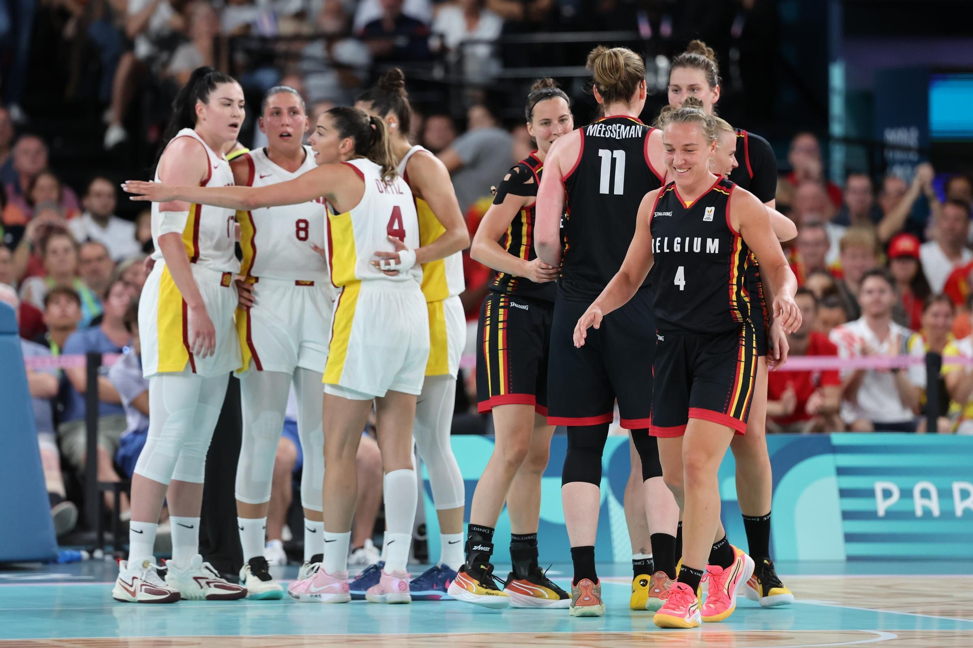 Baloncesto femenino - partido de cuartos de final España vs. Bélgica
