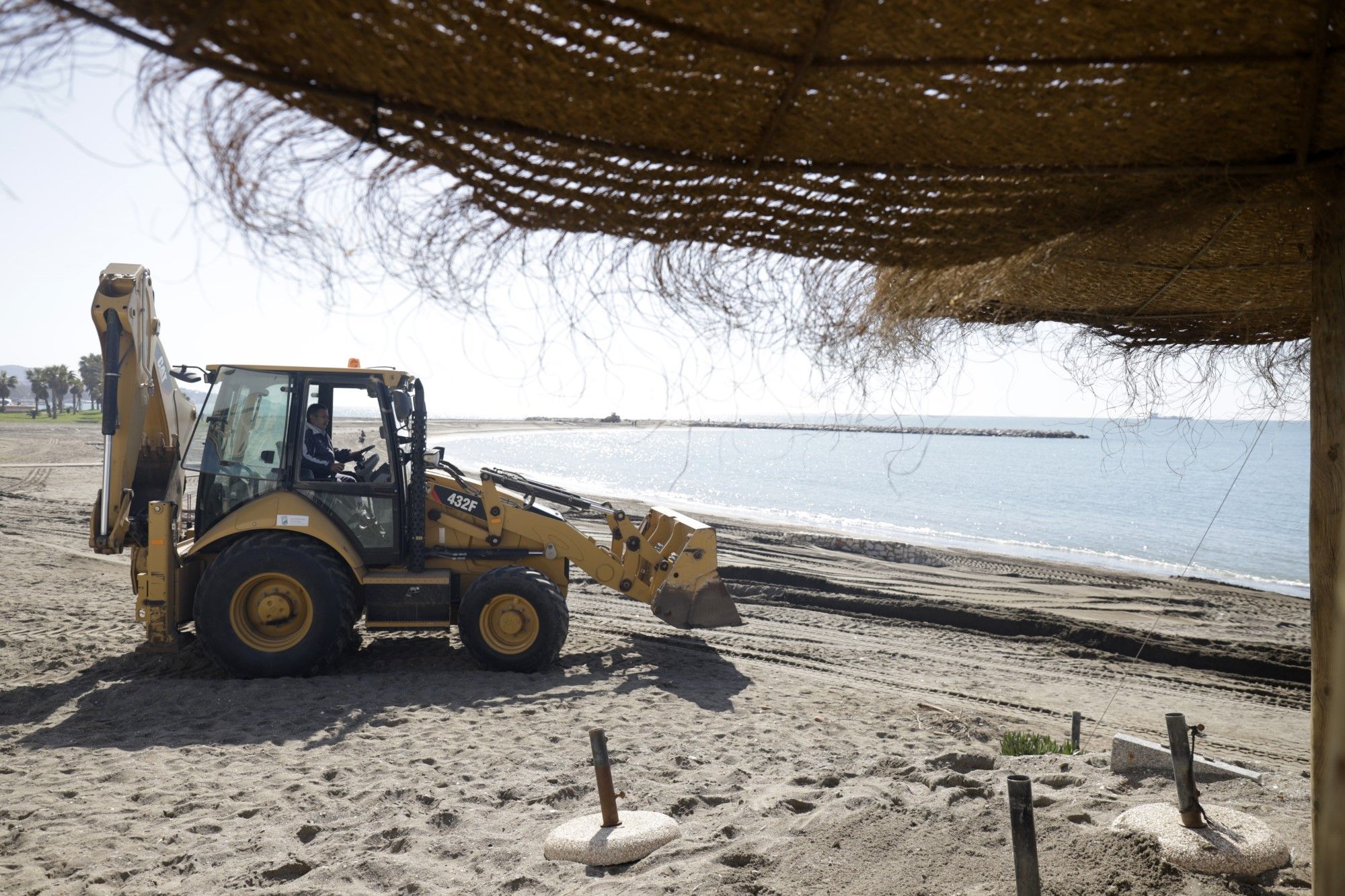 Arreglo de las playas de Málaga tras el temporal