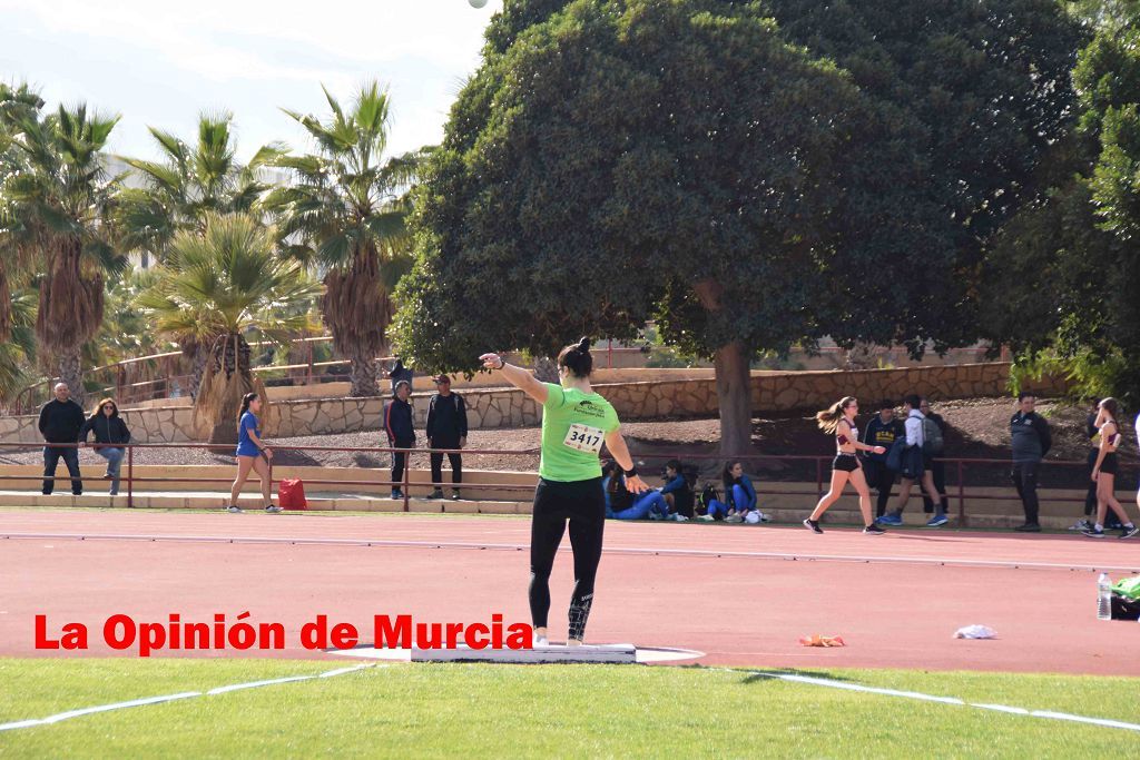 Regional absoluto y sub-23 de atletismo en Lorca (I)