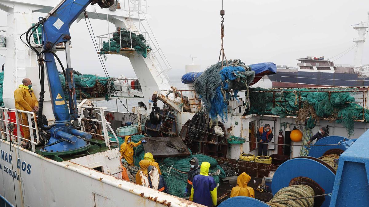 Un gransolero de ARVI antes de salir de Vigo.