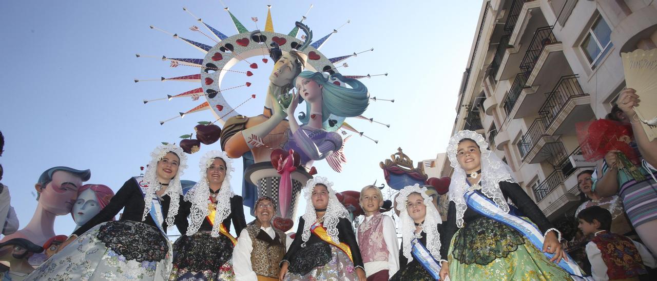 Celebración del último triunfo de Séneca en Especial, en las hogueras de 2018, las penúltimas en celebrarse antes del parón de la pandemia