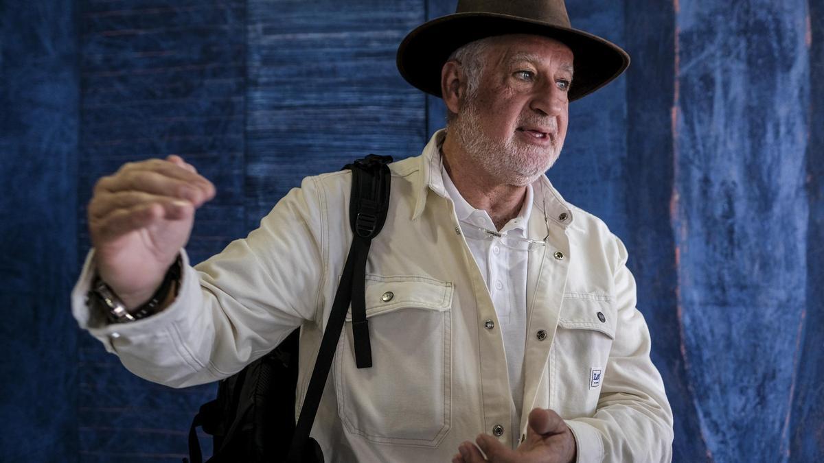 Rafael Lesmes durante su visita a LA PROVINCIA