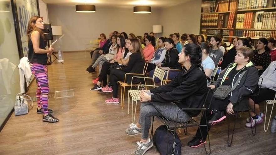 Butragueño, en la charla en Espacio Coruña.