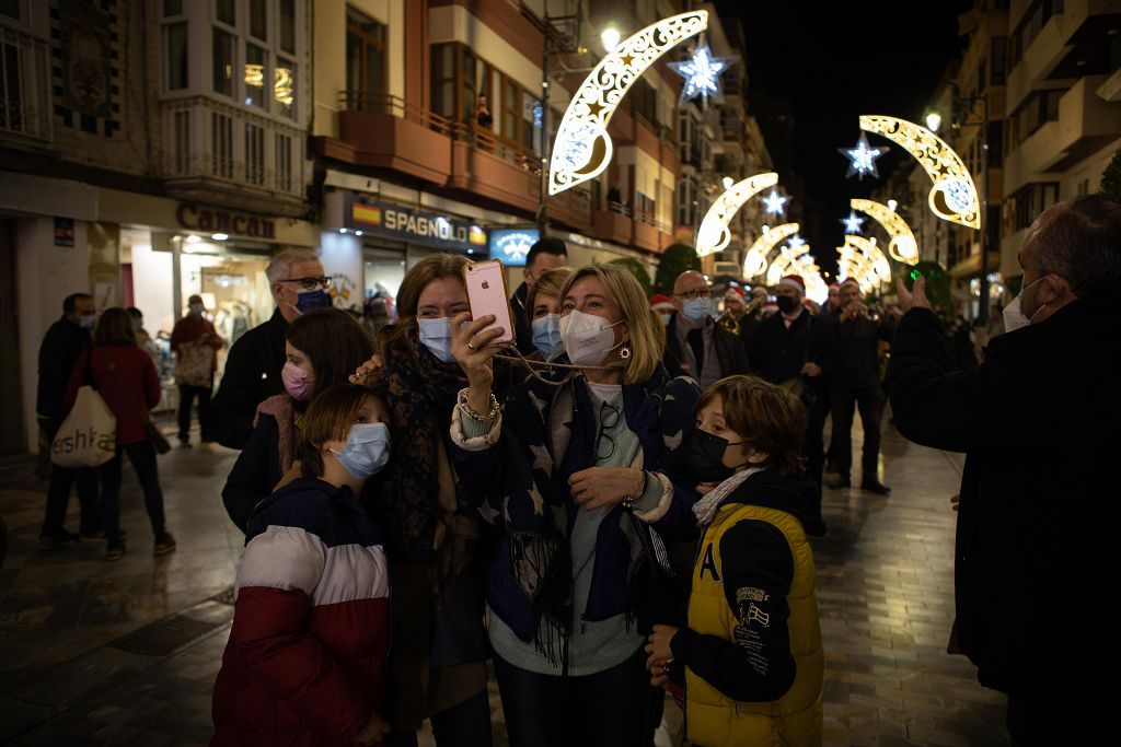 Encendido navideño de luces en Cartagena