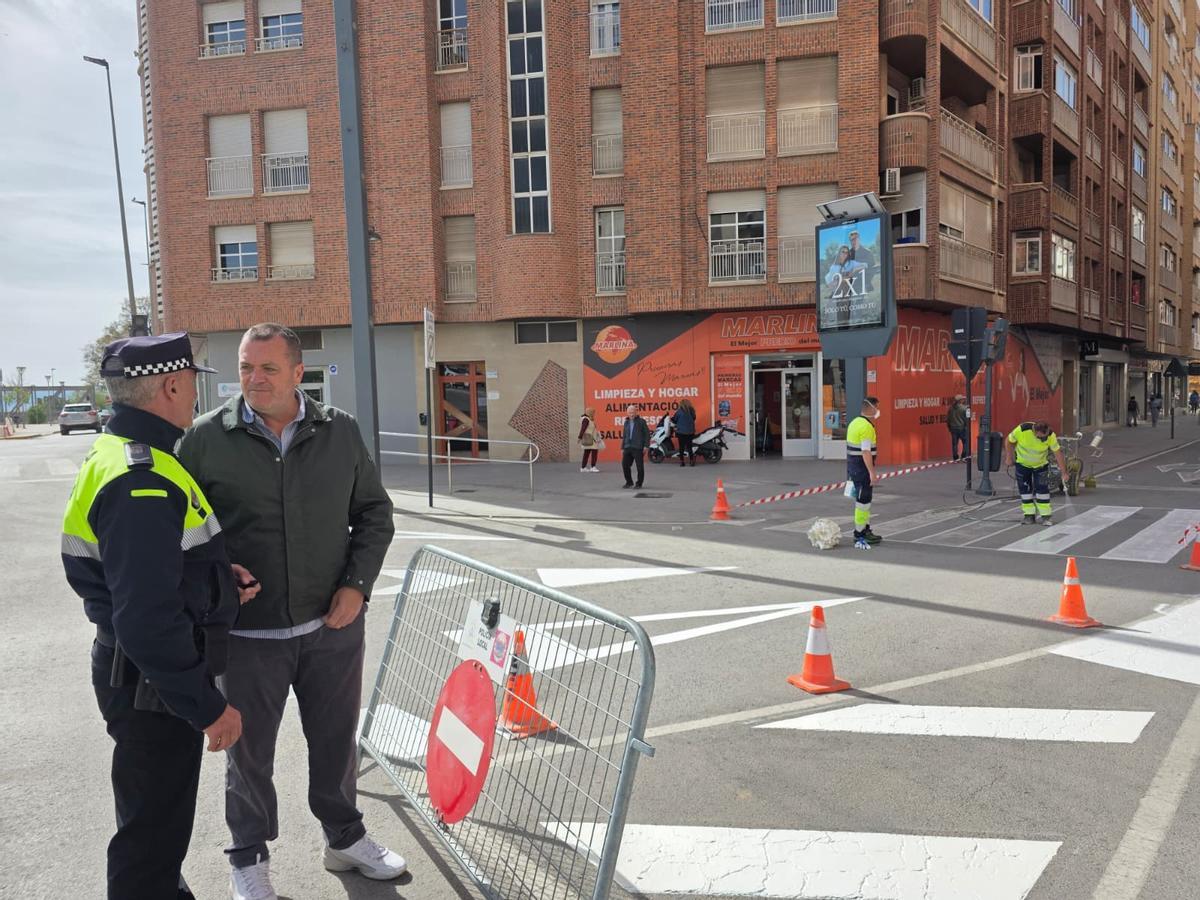 Los trabajos se compatibilizarán con la circulación por la avenida.