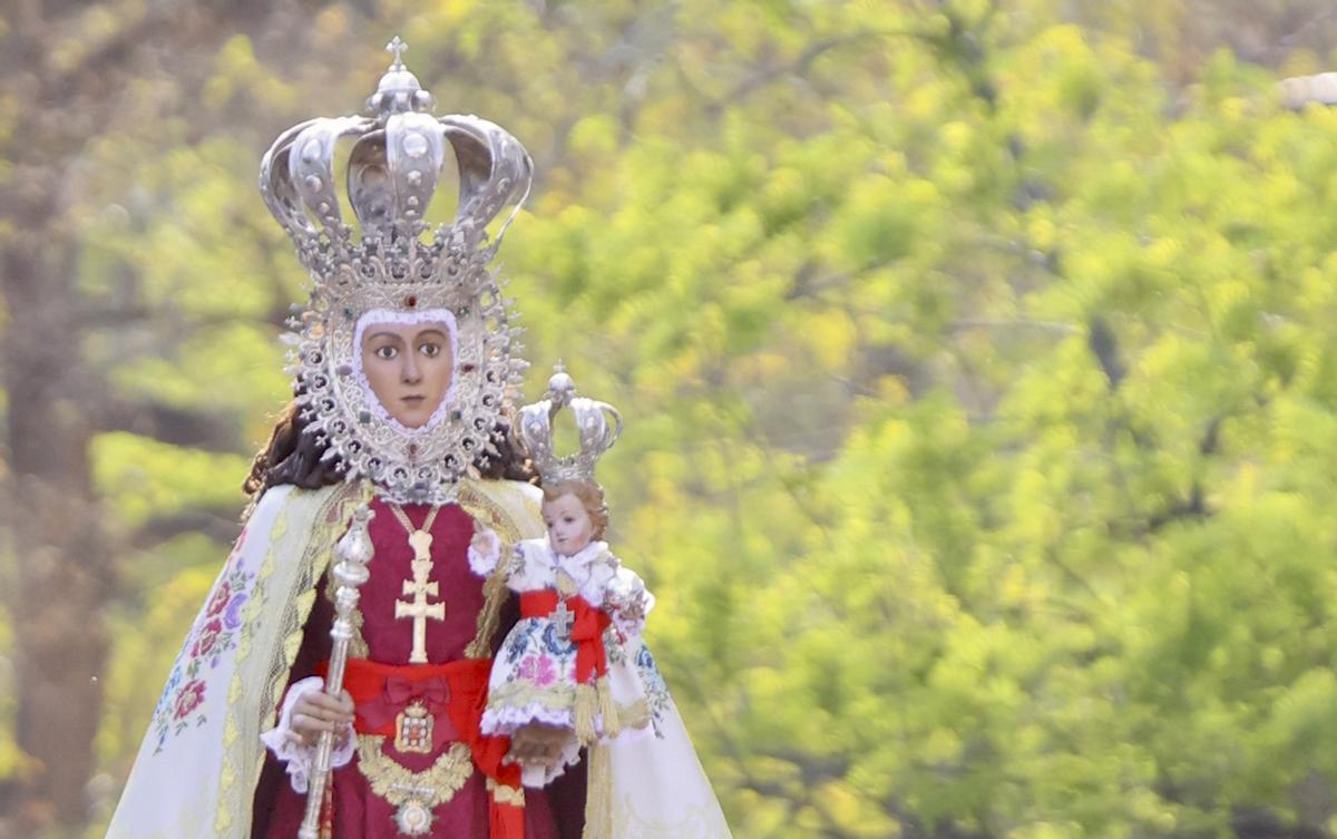 La peregrinación de la Virgen de la Fuensanta recorrerá hoy El Esparragal y Monteagudo