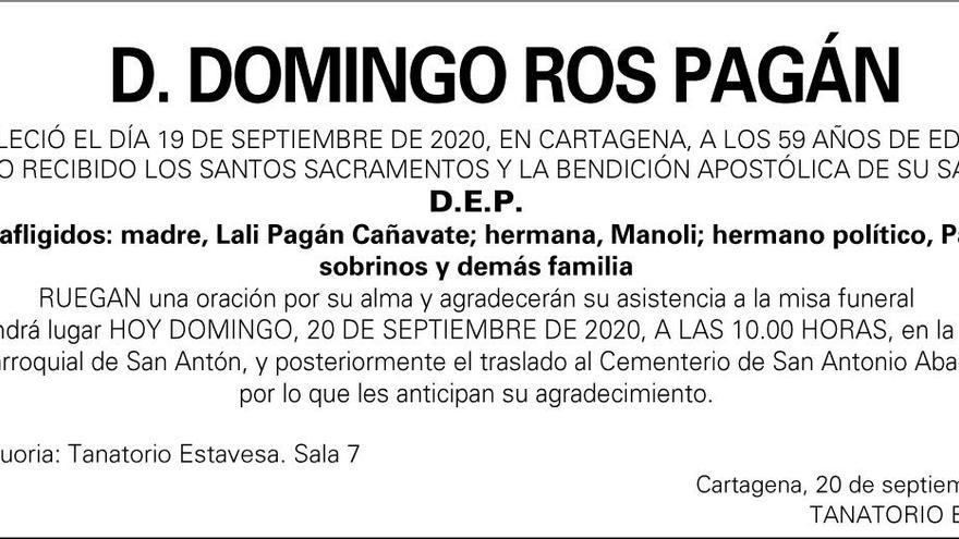 D. Domingo Ros Pagán