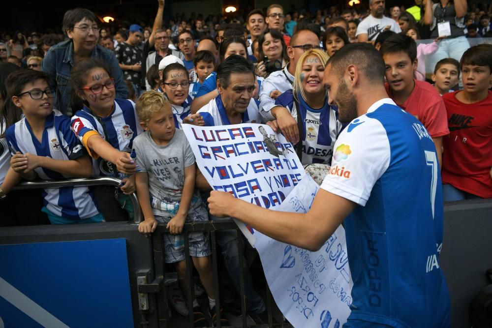 Presentación de los nuevos fichajes del Deportivo