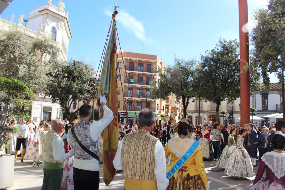 Homenaje a la Senyera de las fallas de Quart y Xirivella