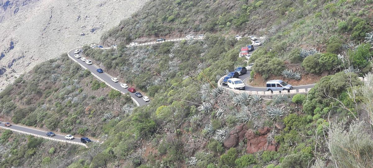 El caserío de Masca, en Buenavista del Norte, solo tiene una vía de acceso