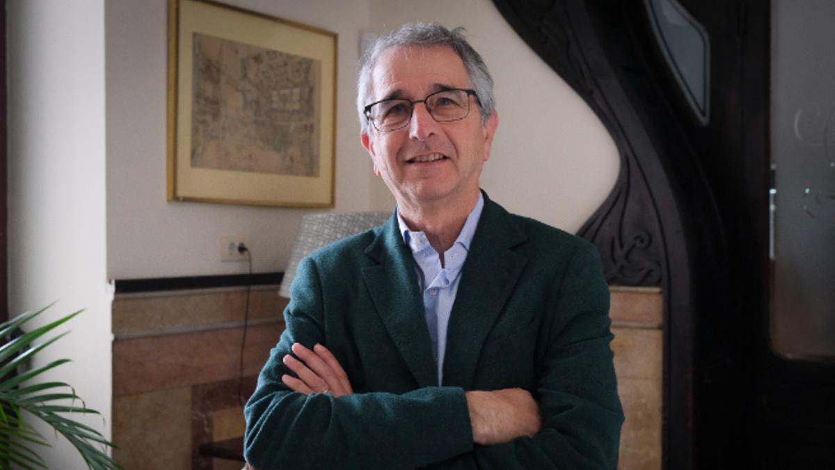 César Gimeno, en el Gabinete Literario de la capital grancanaria.