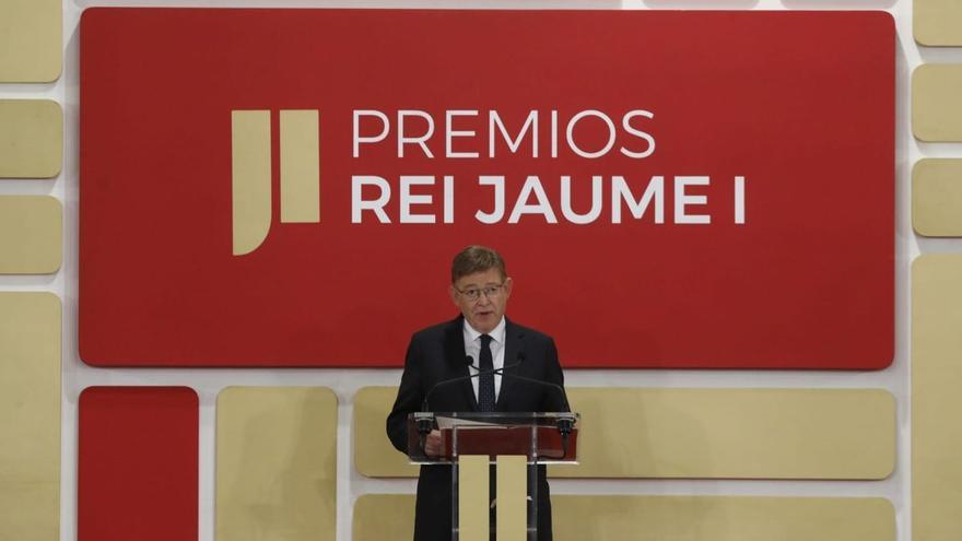 Ximo Puig anuncia un pacto por la ciencia durante la entrega de los Jaume I