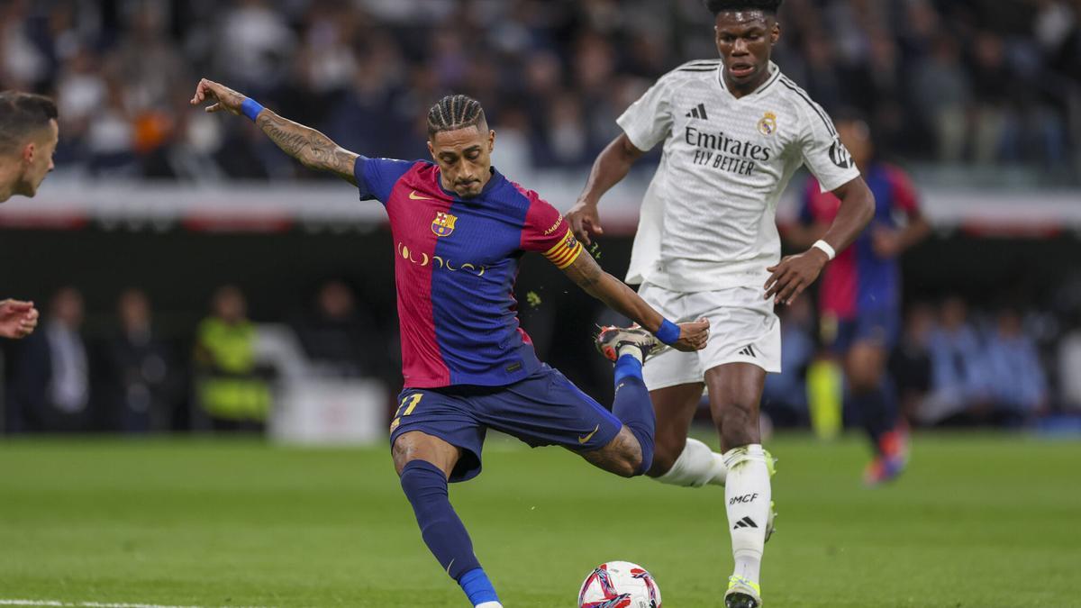 Raphinha regresará este fin de semana en el Bernabéu