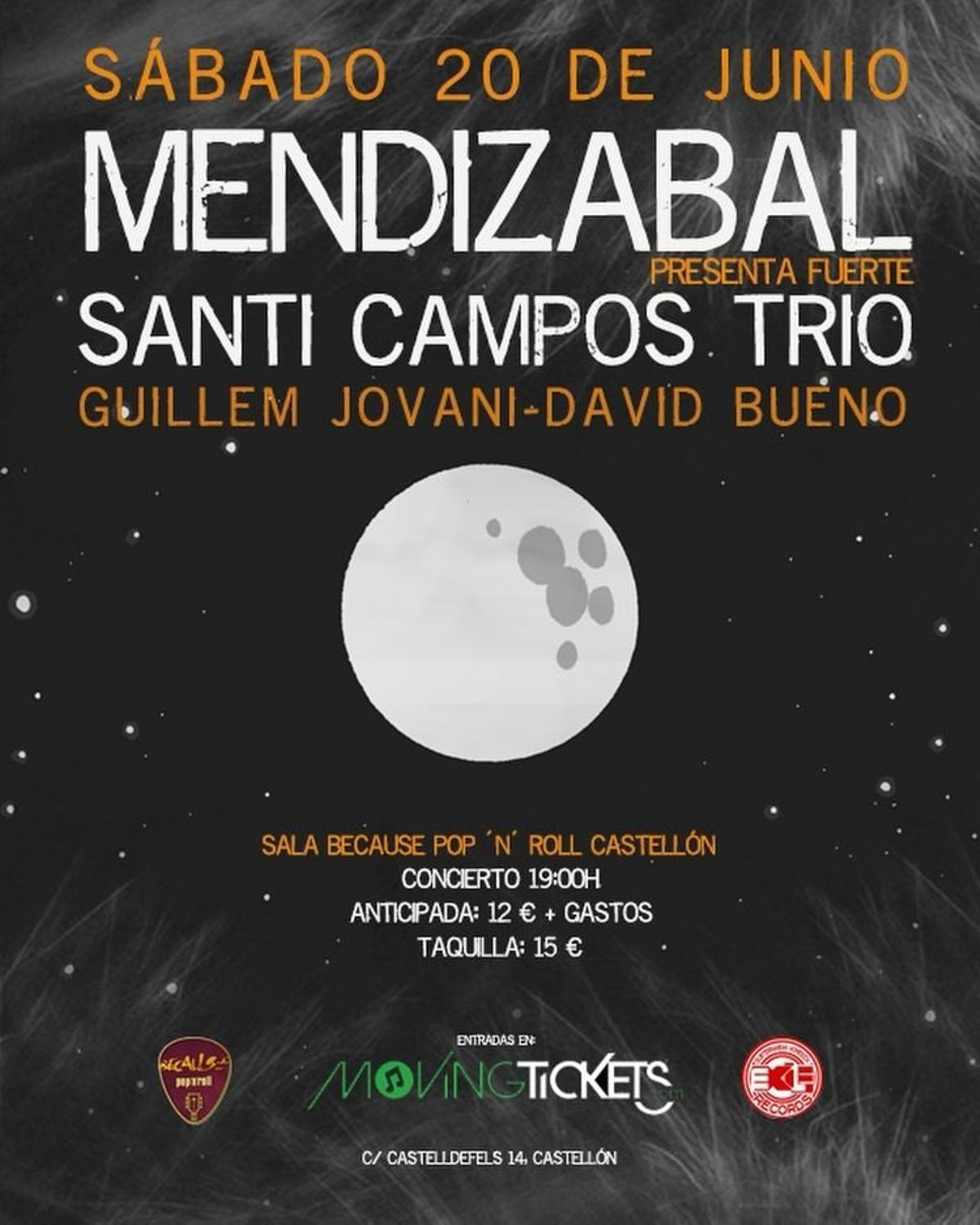 Concierto de Mendizábal + Santi Campos Trío