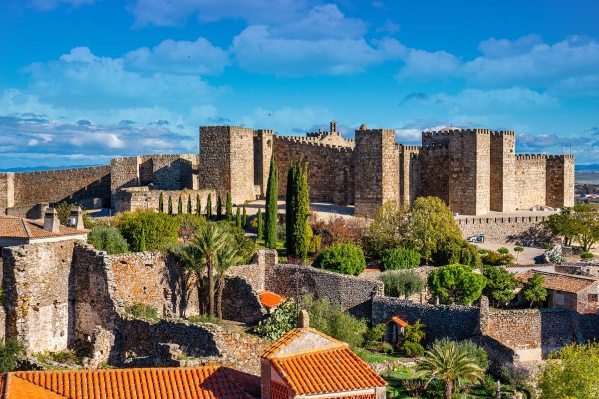 Castillo de Trujillo. Antigua Alcazaba árabe en Trujillo, provincia de Cáceres.