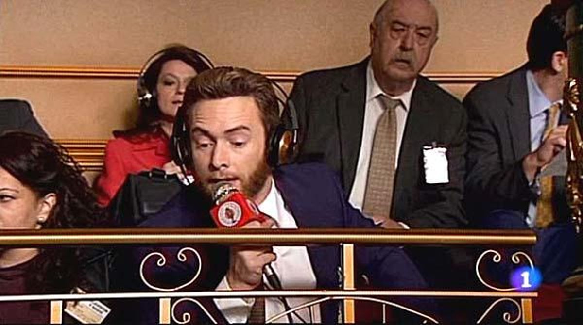 Toni retransmetent el ’Tejerazo’ des del Congrés (TVE-1).