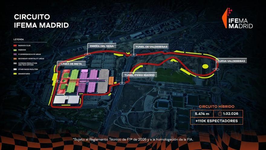 El regreso de la F1 a Madrid a partir de 2026 ya es una realidad: así es la &quot;carrera espectáculo&quot; del nuevo GP de España