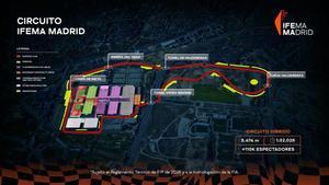 Circuito del futuro GP de España, que volverá a disputarse en Madrid a partir de 2026.