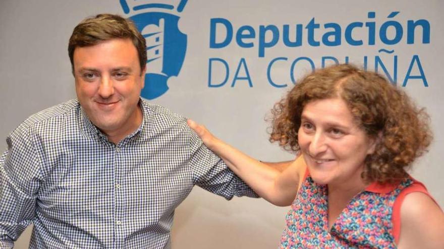 El presidente y la vicepresidenta de la Diputación de A Coruña.