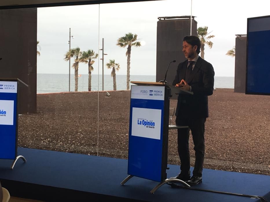 Carlos Alonso, en el Foro Prensa Ibérica